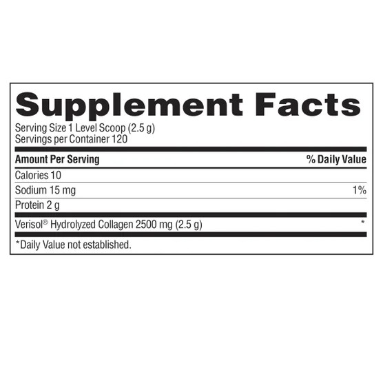 trunature Verisol Collagen Powder 2,500 mg 120 Servings 10.58 Ounces Exp-08/27