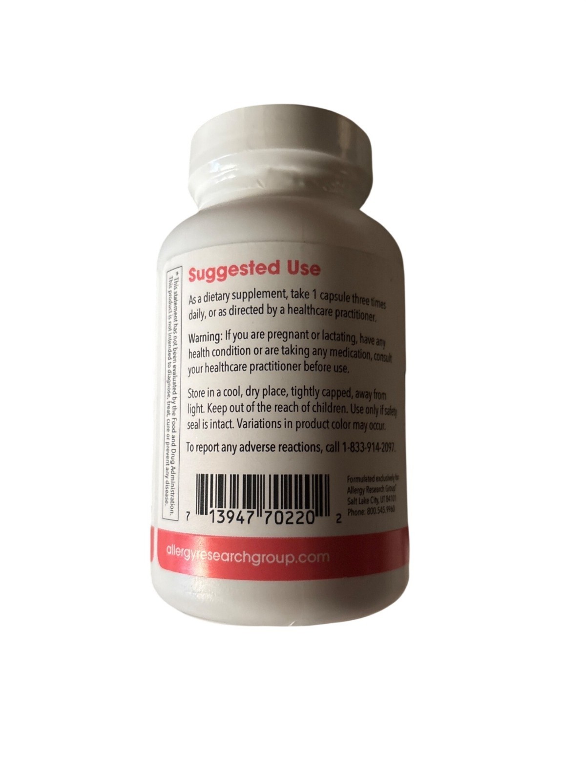 ARG Allergy Research Group ButyrEn 100 Veg Capsules 10/26