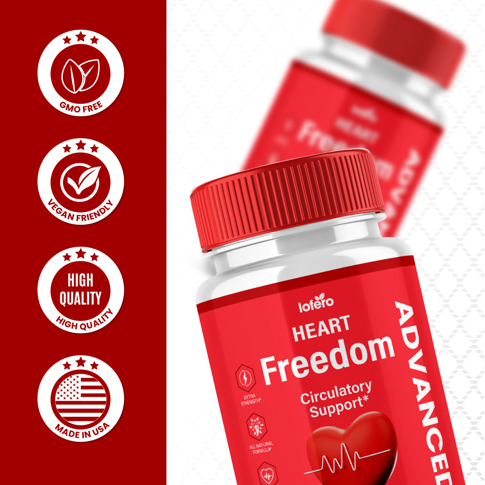 Heart Freedom Capsules Advanced Circulatory Health Support Blood Pressure (60ct)
