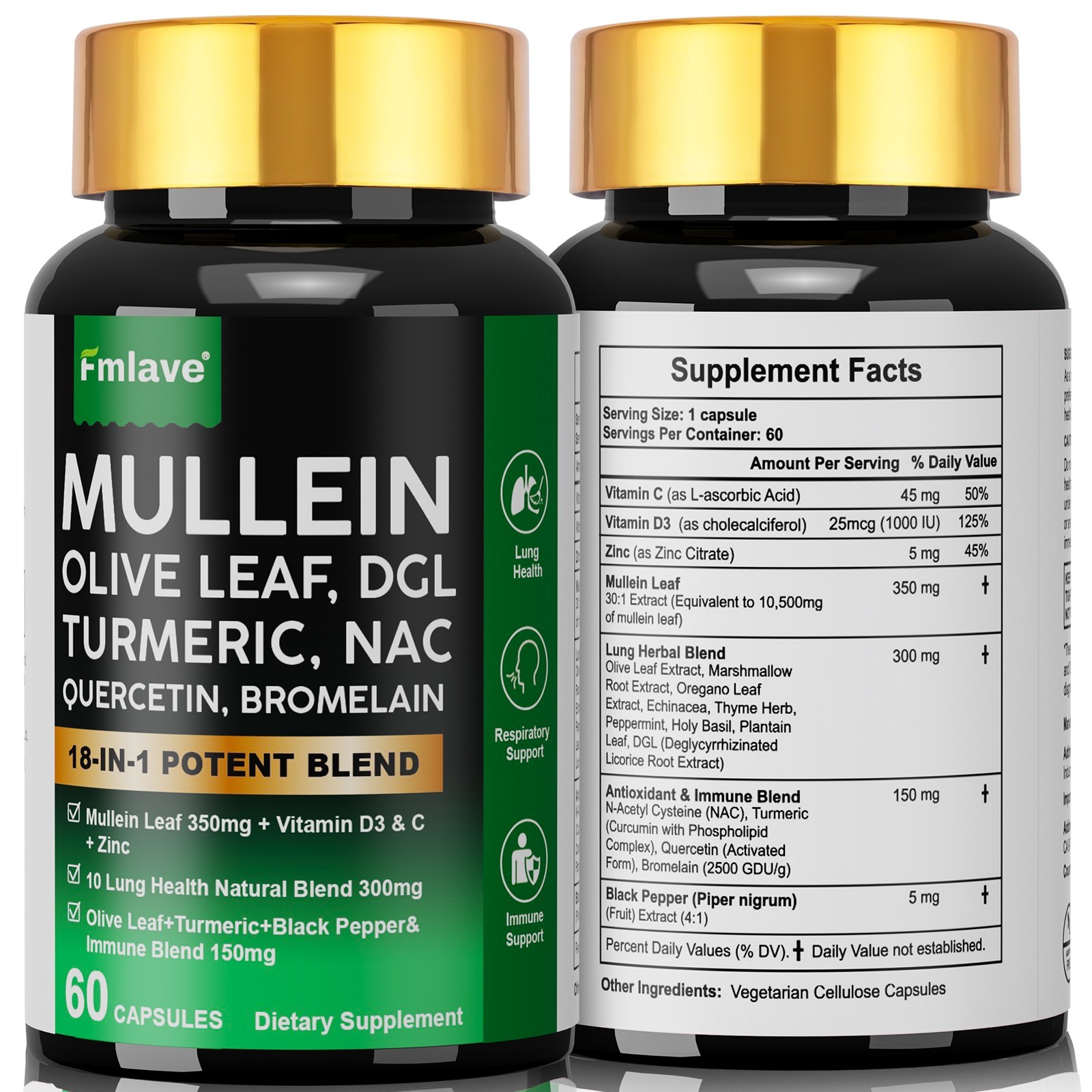 Mullein Lung Cleanse – Herbal Lung Detox & Cleanse for Respiratory Lung Health