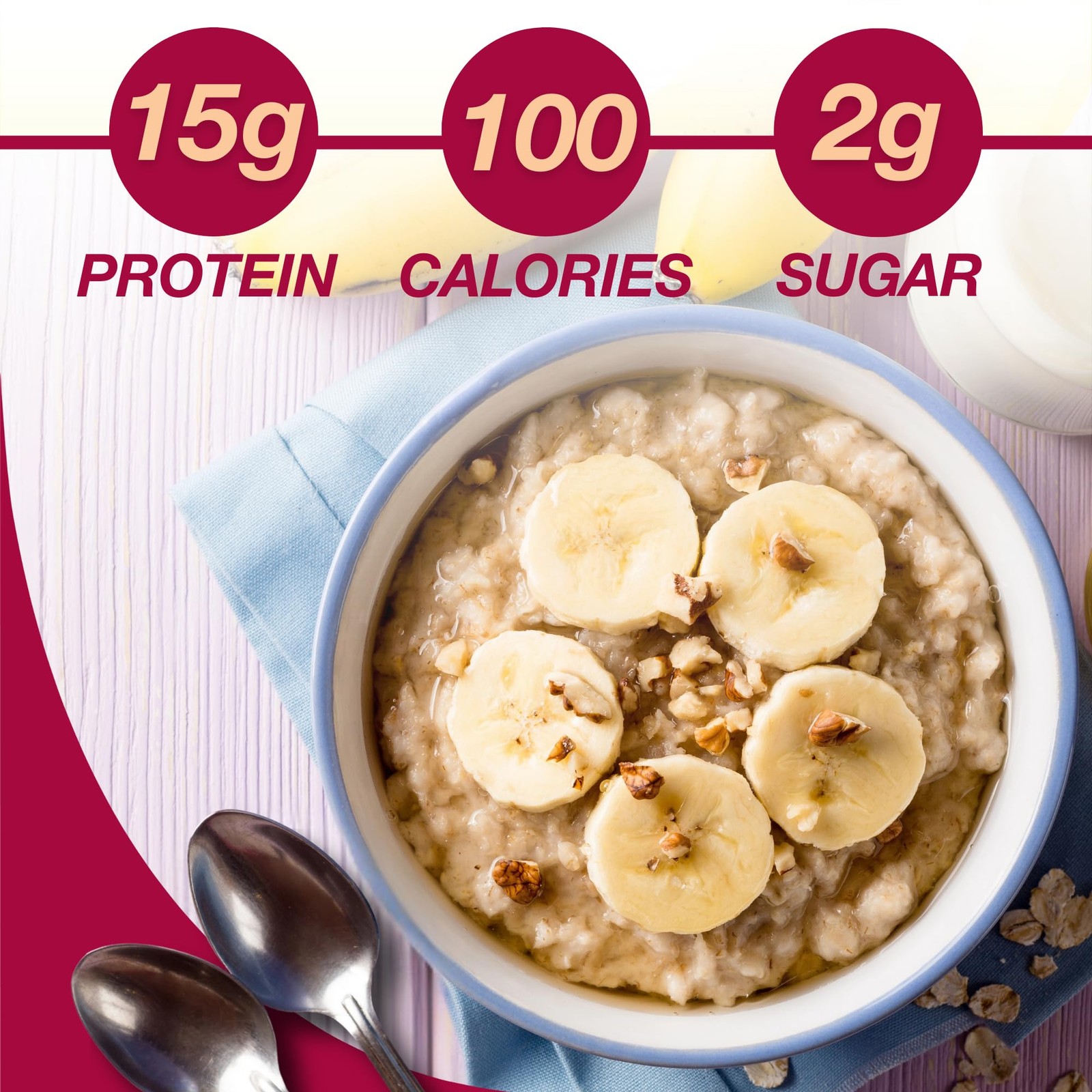 ProtiDIET High Protein Banana Nut Instant 0.95 Ounce (Pack of 7),
