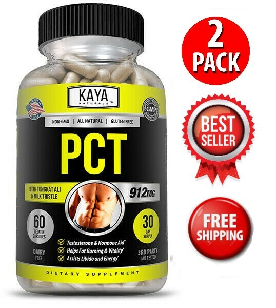 (2 Pack) PCT Post Cycle Therapy 60 CT Maintain Muscle Mass, Restores Balance