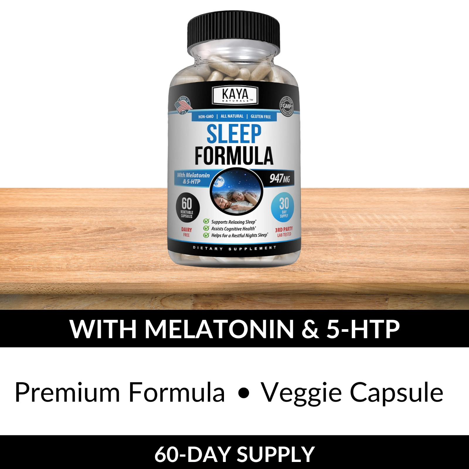 (2 Pack) Deep Sleep Formula, Fall Asleep & Stay Asleep, Melatonin Sleeping Aid