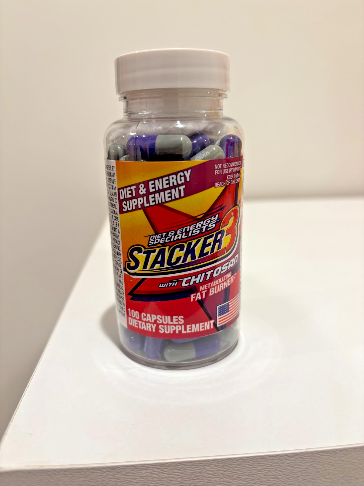 Stacker 3 – 100ct Weight Loss & Energy Supplement – Free Fast Shipping