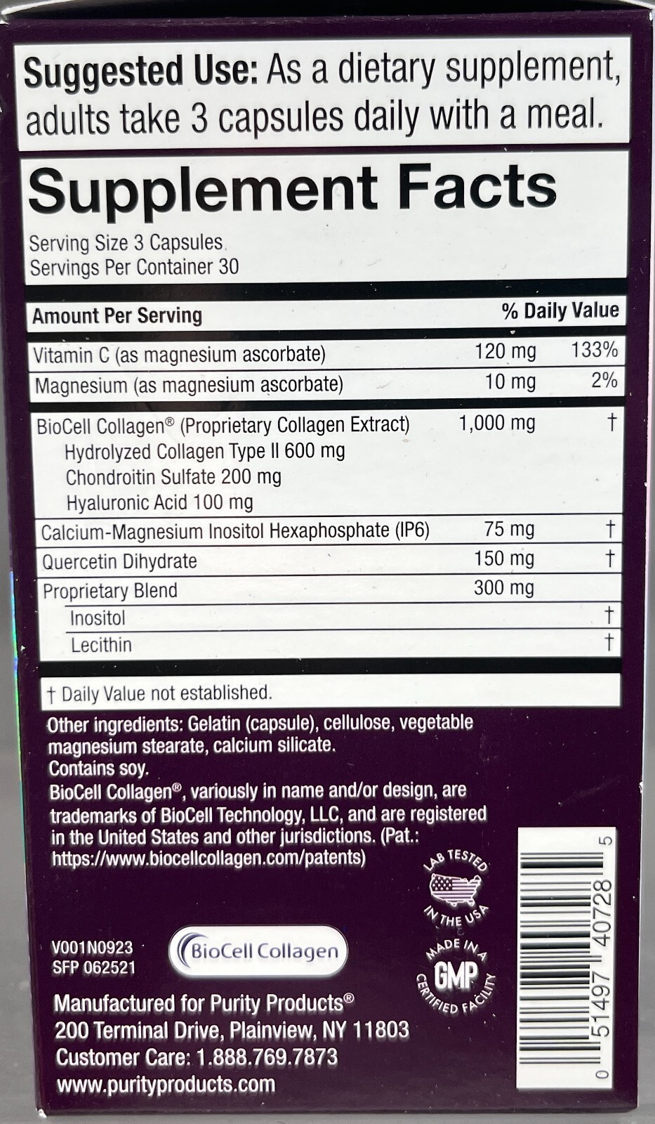 Purity Products My H.A. Pro Clinical Hyaluronic Acid, 90 Capsules – EXP: 11/25