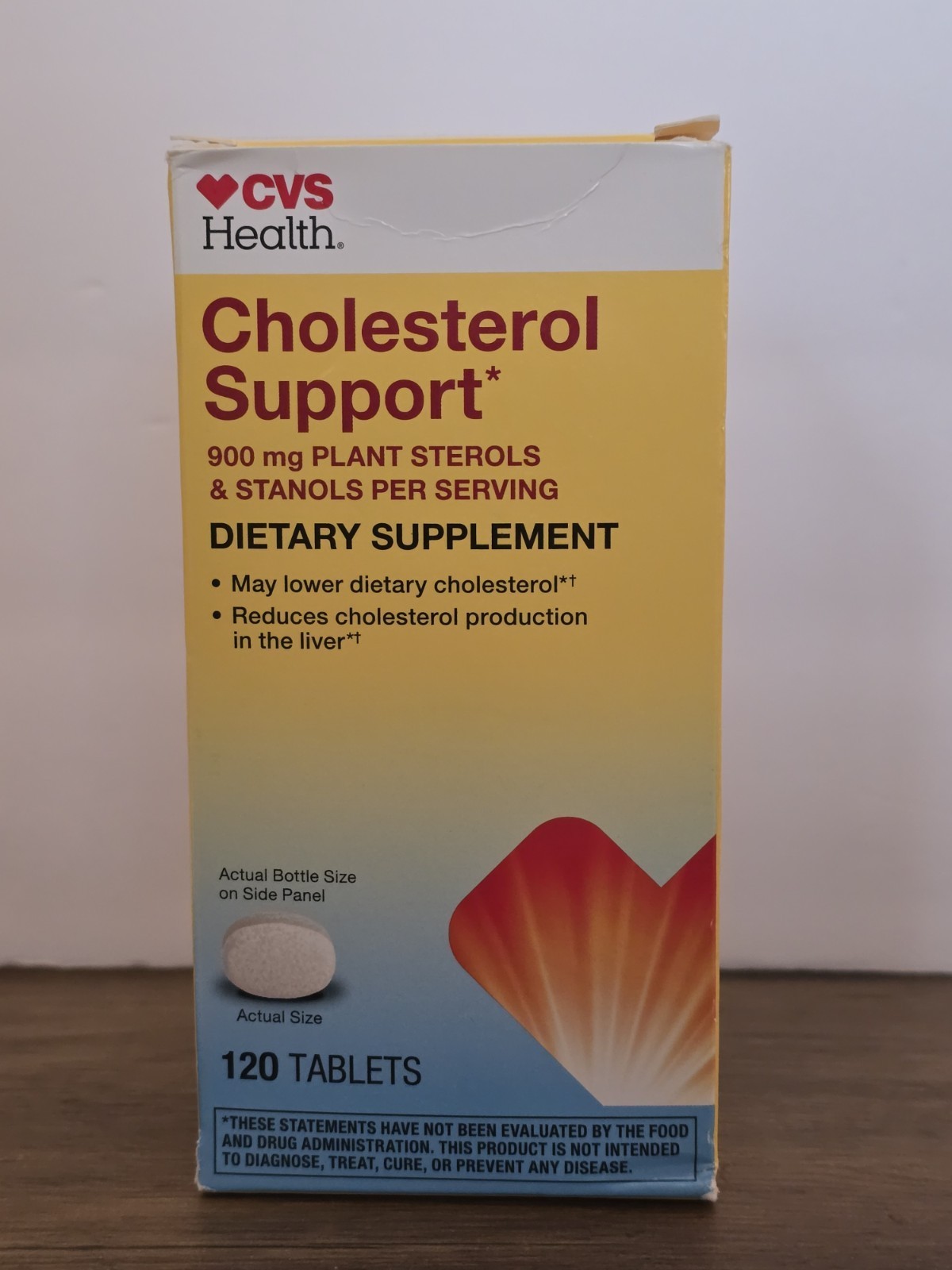 CVS Health Cholesterol Support 900mg, 120 Tabs 05/2026