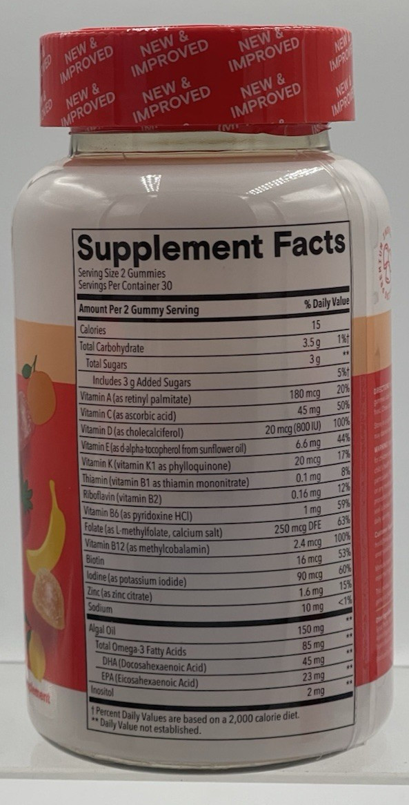 Lot of 3 Smarty Pants Kids Plus Multi & Omegas 60ct Each Exp:05-2026
