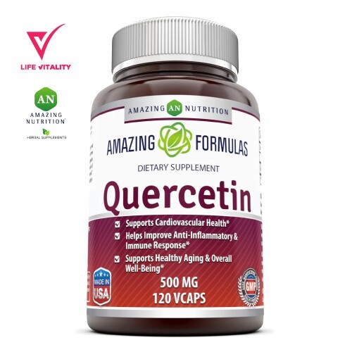 Amazing Formulas Quercetin 500 mg 120 Veggie Capsules Dietary Supplement