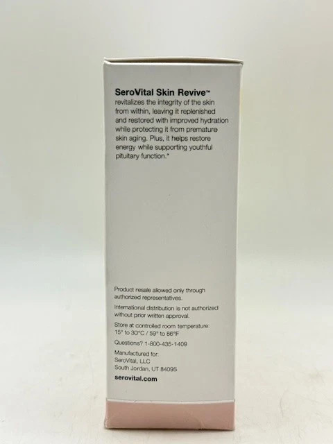 SeroVital Skin Revive 240 Capsules Anti-Aging Dietary Supplement 40 Day Supply