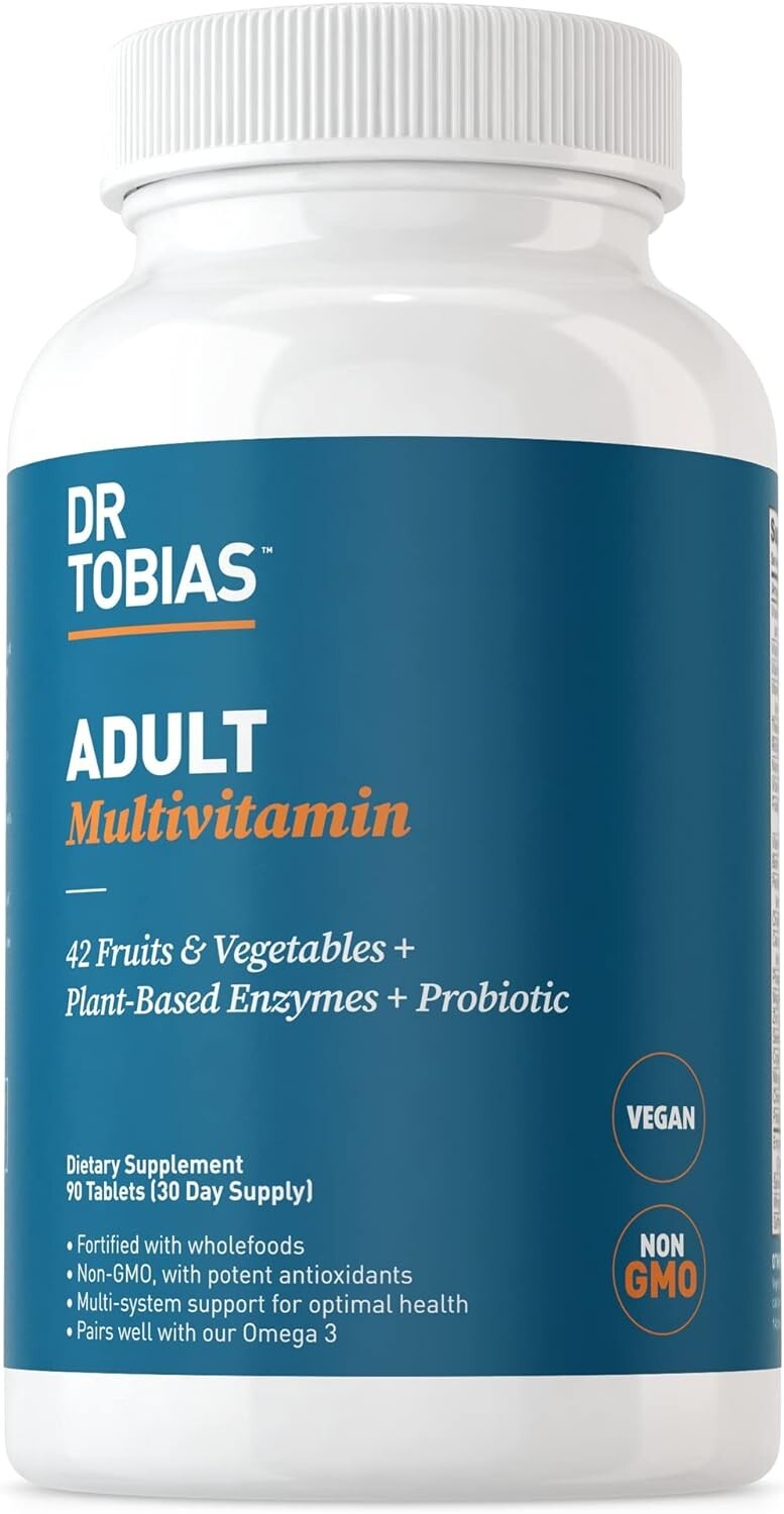 Dr. Tobias Adult Multivitamin for Women & Men, Energy & Immune Support, 90 CT