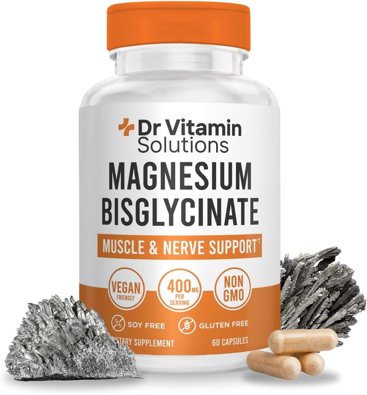 DR VITAMIN SOLUTIONS Magnesium Bisglycinate 400mg – Albion® Chelated. 08/2027 *