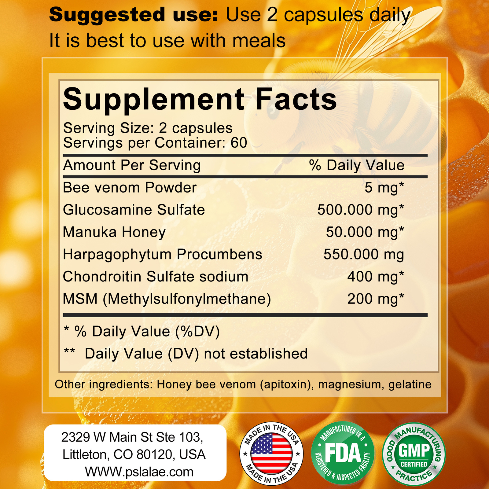 Bio Natural Bee Premium – Promote Joint Health and Increase Muscle Strength