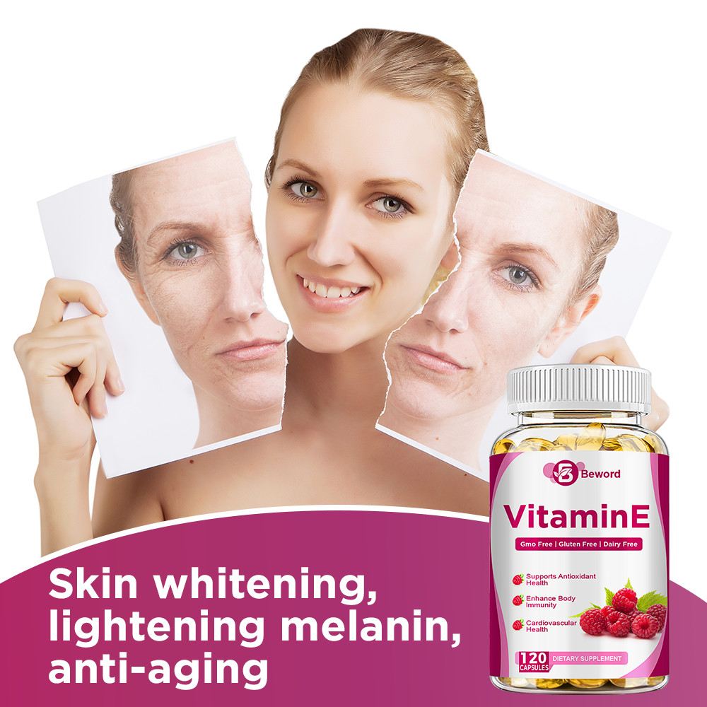 Vitamin E 1000IU Mixed Tocopherols Natural Antioxidant for Skin & Immune Support