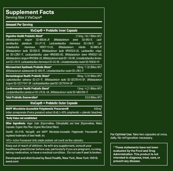 Seed DS-01 Rapid Gut Recovery 14 Day Gut Reset w/ Probiotic Prebiotic Ships FREE