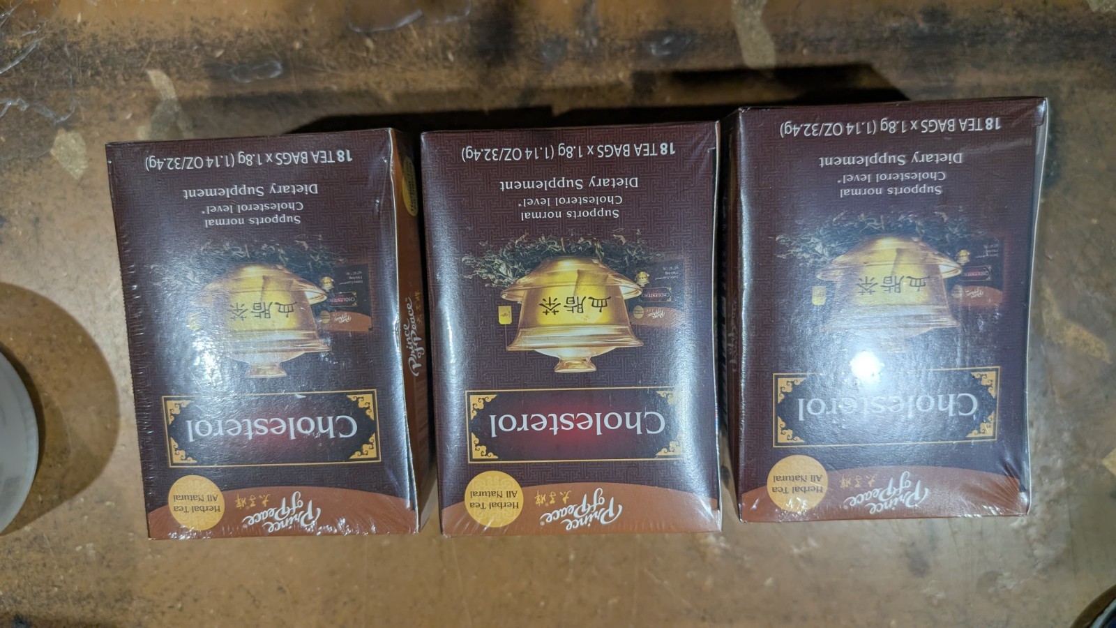 3 Boxes – Prince Of Peace Cholesterol Tea 18 Tea Bags Exp 04/14/2027