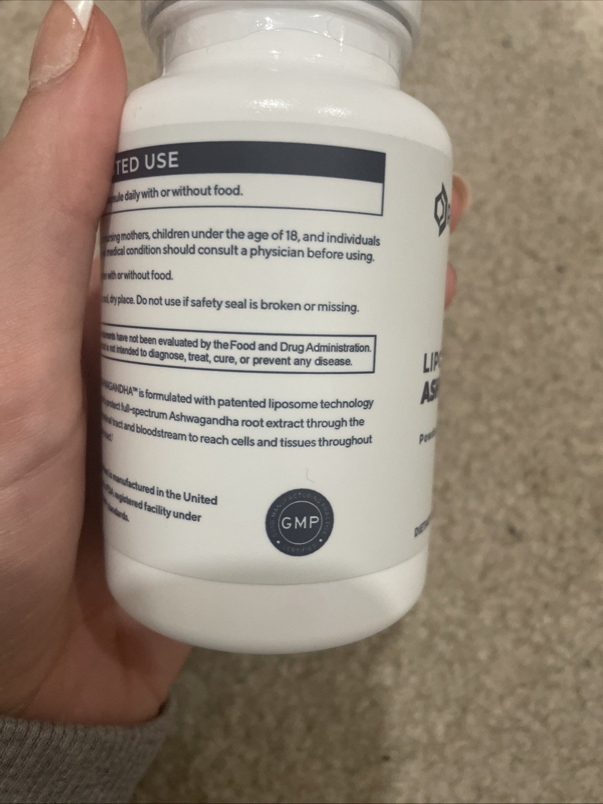 Renue Ashwagandha Liposomal Supplement 90 Capsules Exp. 4/2028