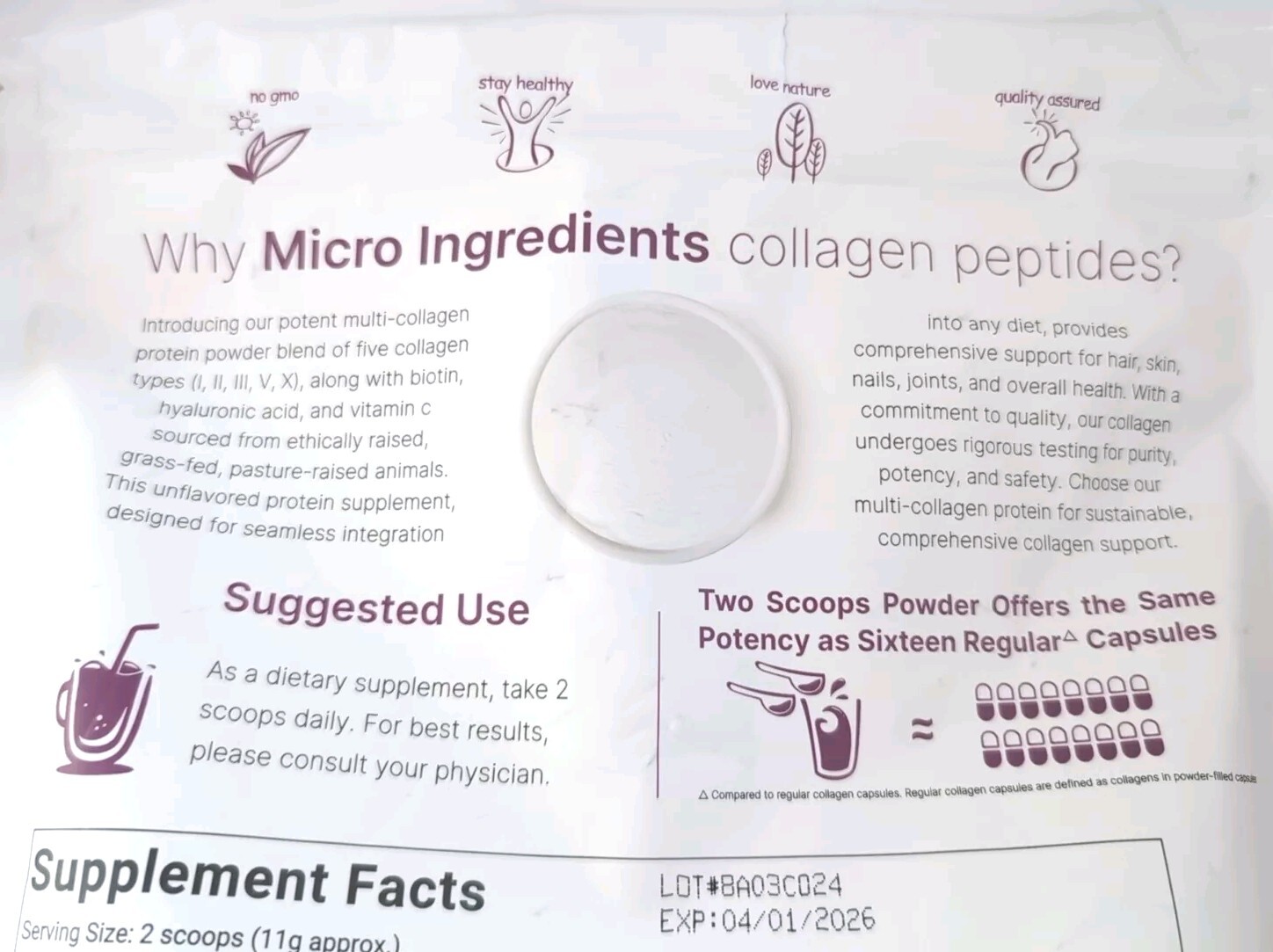 (Type I,II,III,V,X) Multi Collagen Peptides Powder-Hydrolyzed Protein Peptides