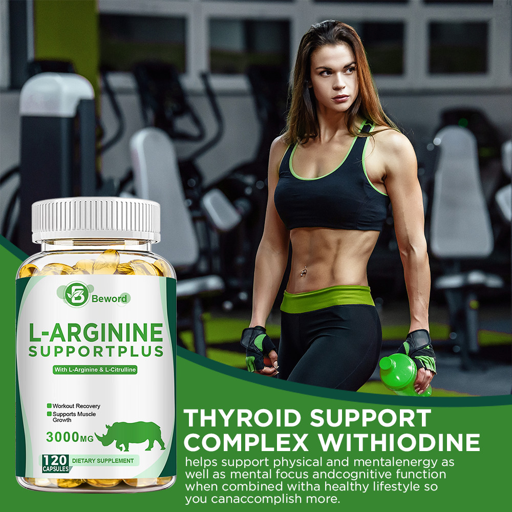 L-Arginine L-Citrulline 3000mg Extra Strength Nitric Oxide & Circulation Boost-