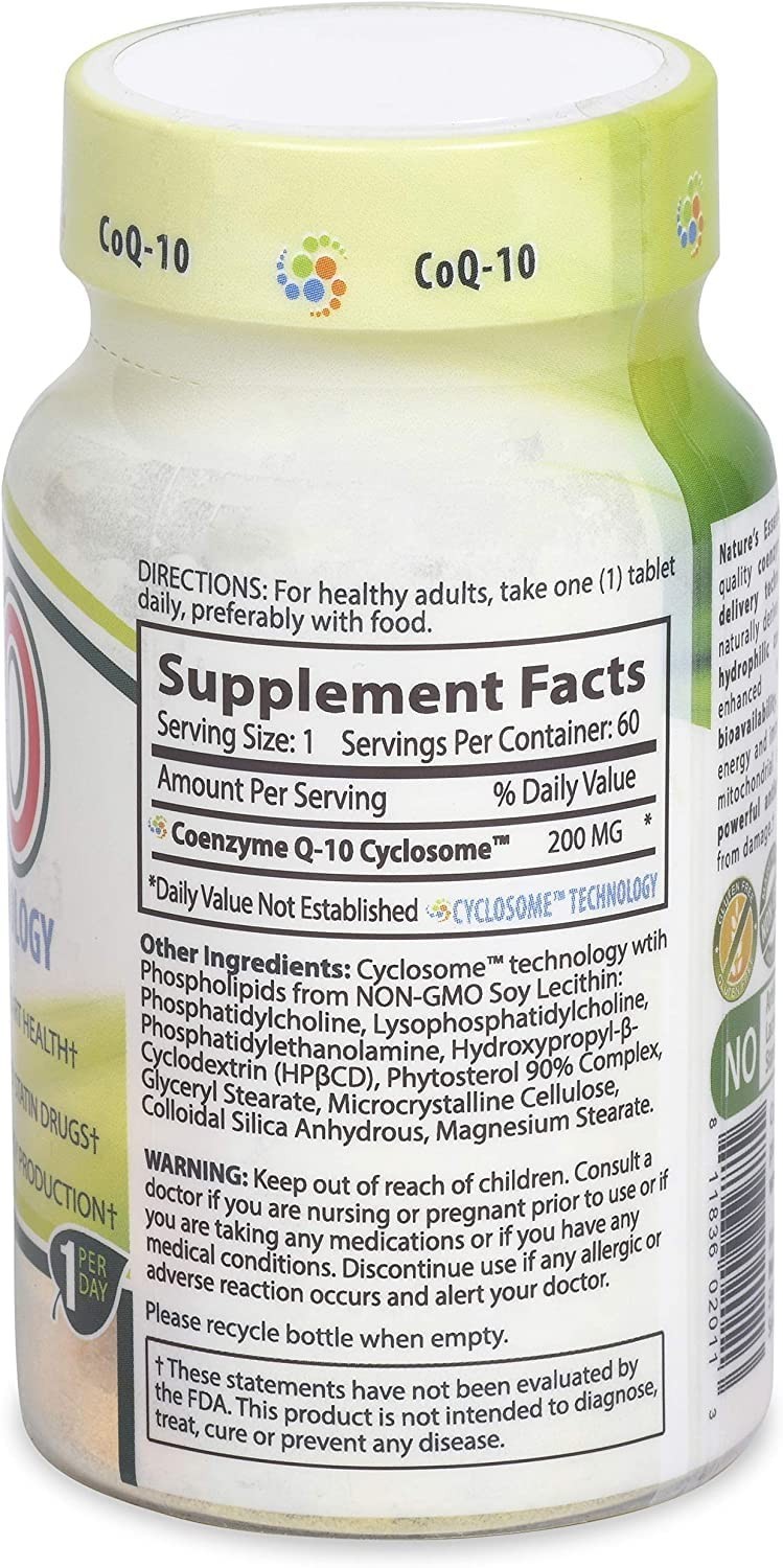 CoQ10 200mg Heart Health Support | Cellular Energy Boost | Liposomal Delivery |