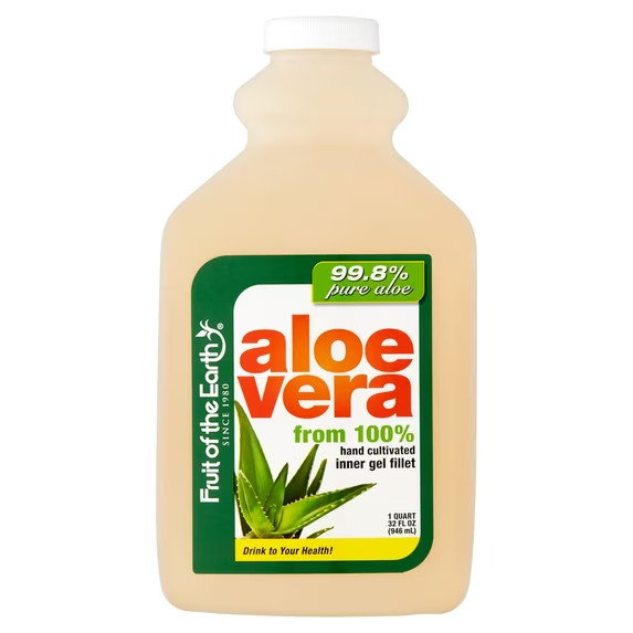 3 Fruit Of The Earth Aloe Vera Juice 100% Hand Cultivated Inner Gel Fillet 32oz