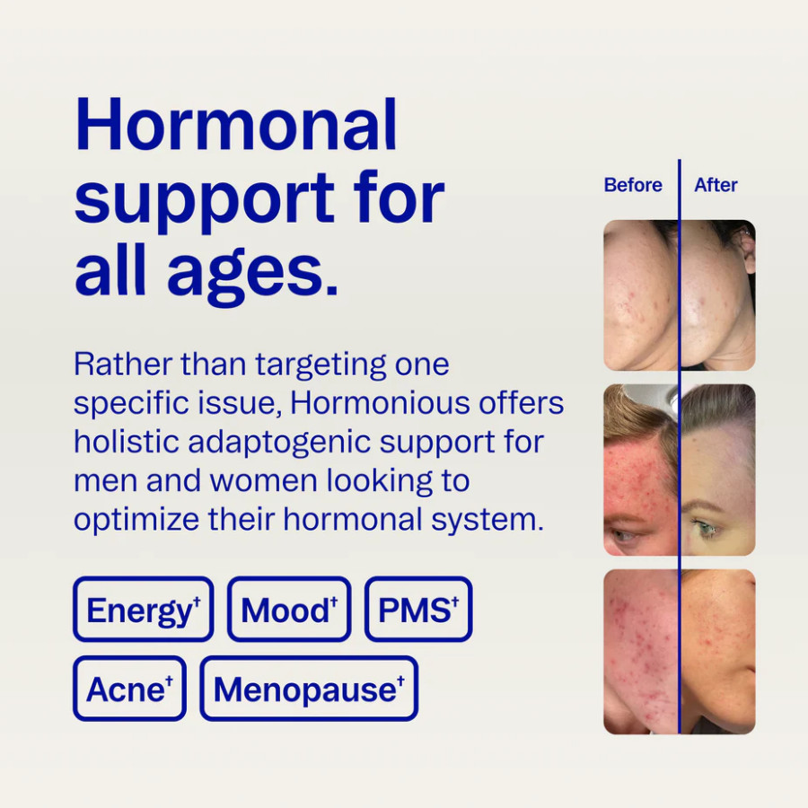 Ora Organic Hormonious – Hormonal Balance & Acne Relief for Women, 90 Capsules
