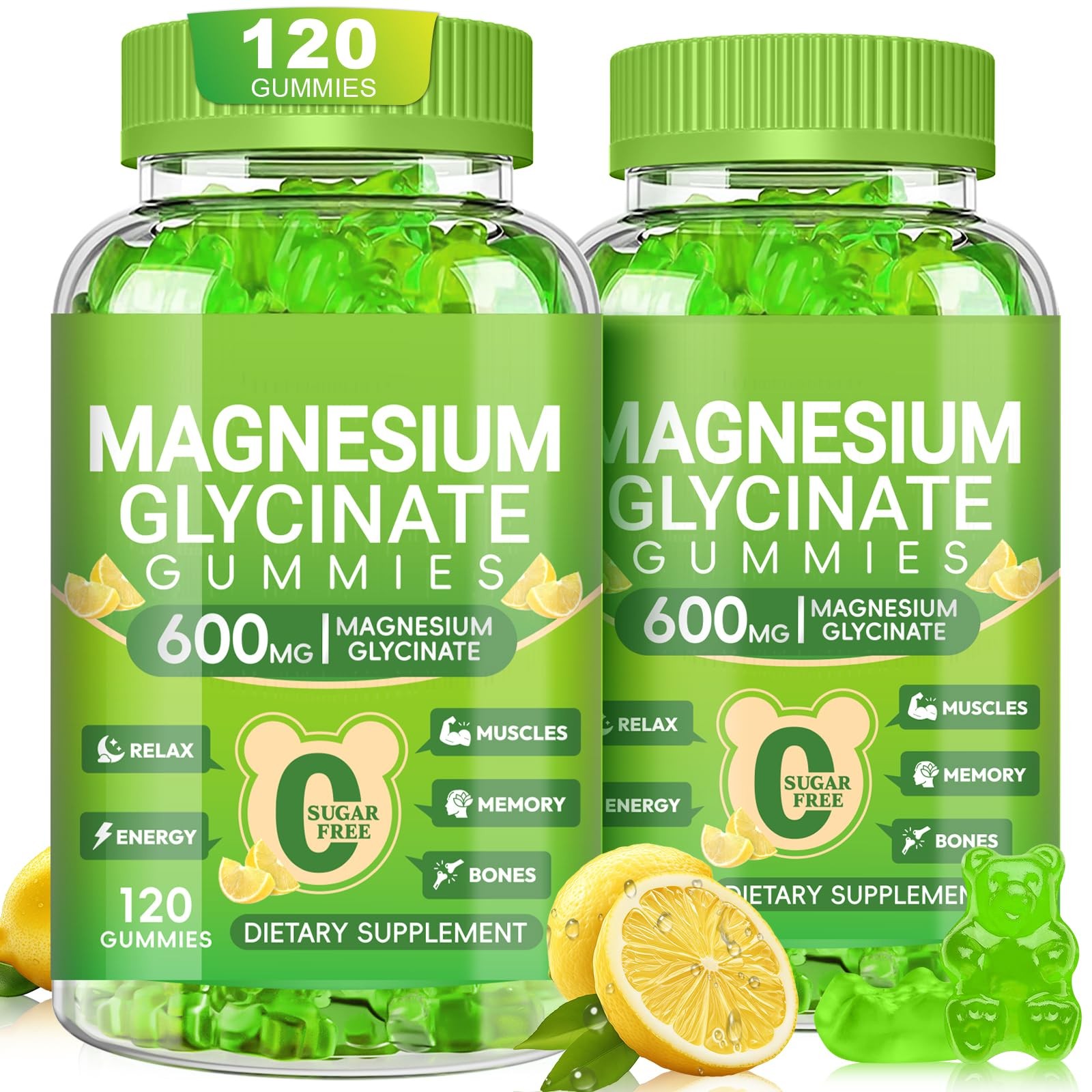 Cytona Magnesium Glycinate Gummies 600Mg Chewable Magnesium Supplements For