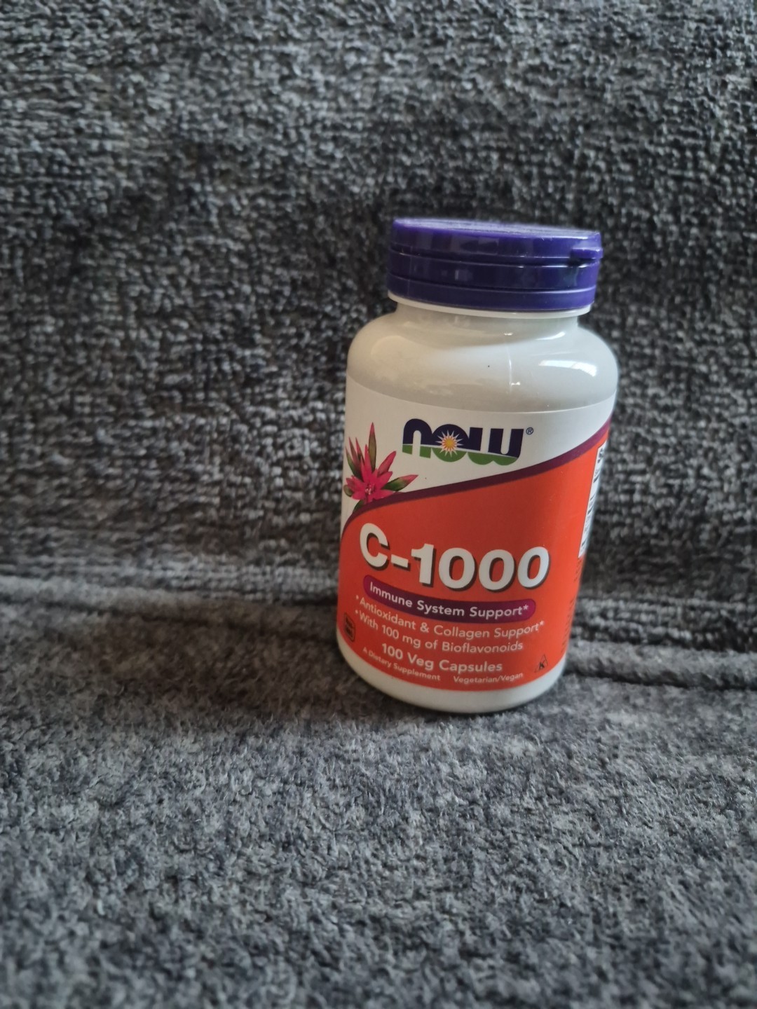 NOW Foods Vitamin C 1,000 mg with Bioflavonoids, 100 Veg Capsules, Exp 6/2028