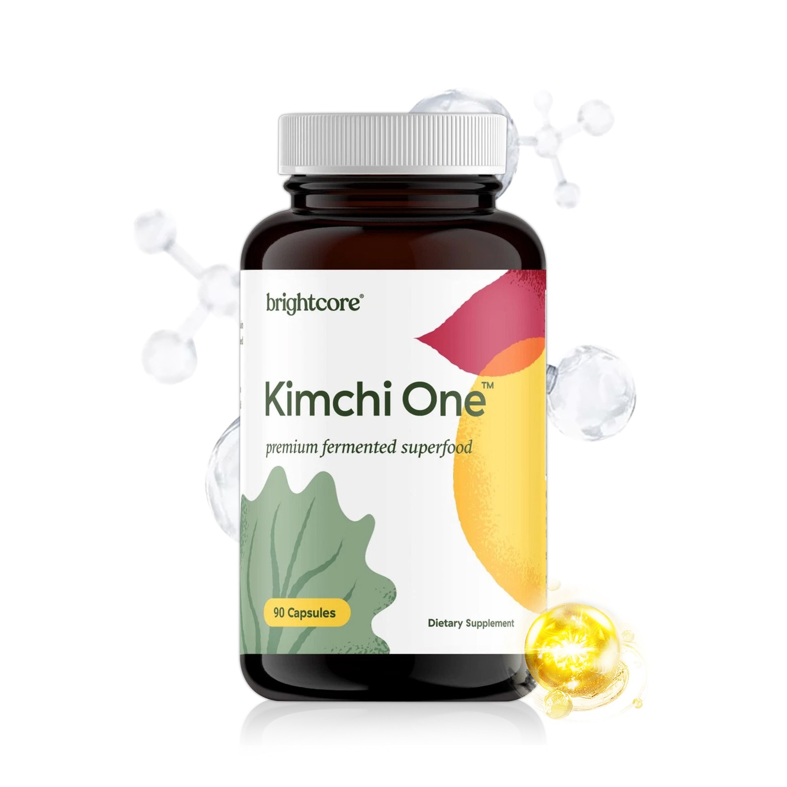 Brightcore Nutrition – Kimchi One Kimchi Powder Capsules Probiotics Enzymes