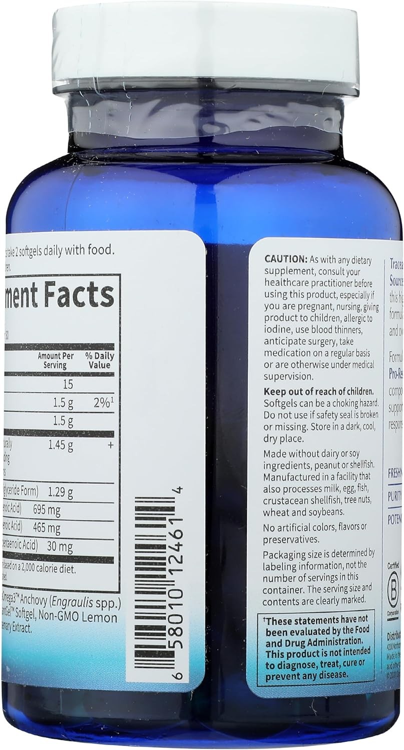 Garden of Life Dr. Formulated Advanced Omega Fish Oil – Lemon, 1,290mg EPA, DHA