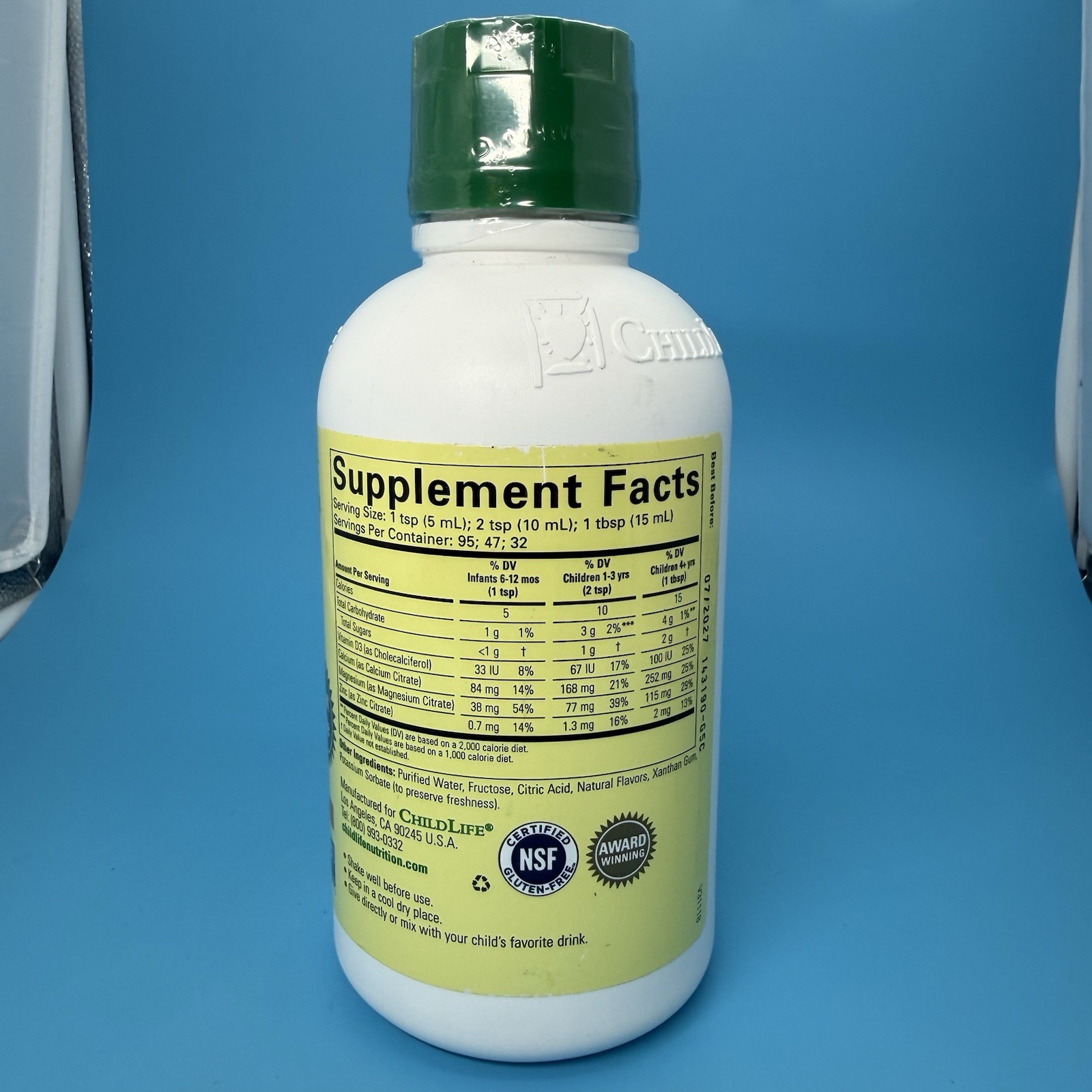 Essentials, Liquid Calcium with Magnesium, Natural Orange, 16 fl oz (473 ml)