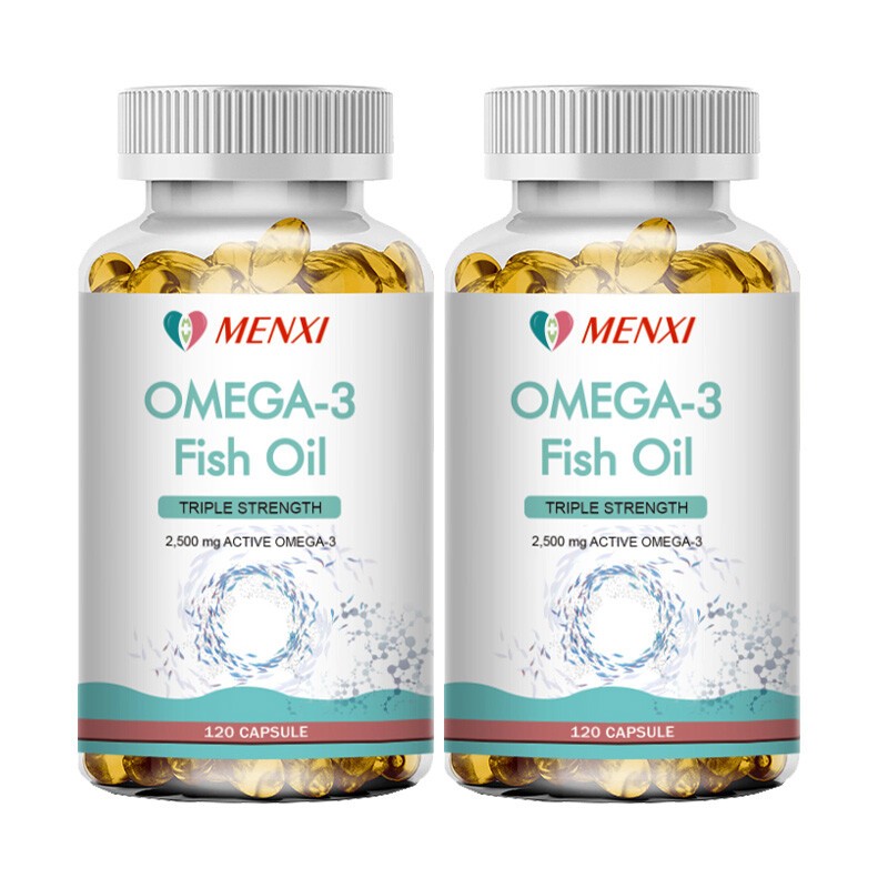 3x Strength EPA & DHA Omega 3 Fish Oil 3600mg, Highest Potency, 120 Softgels