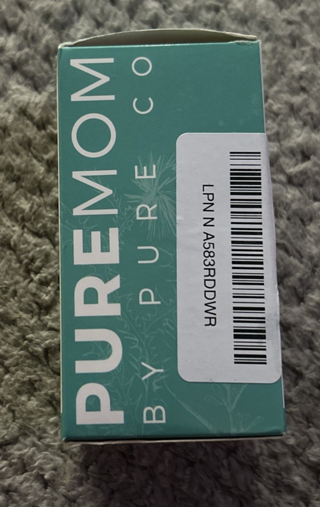 PureMom ~ Organic Lactation Support ~ 60 Caps ~ Sealed ~ 07/2025