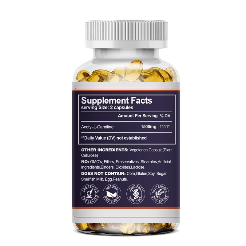 L-Carnitine 1500mg, High Potency Supports Natural Energy Production 120 Capsules