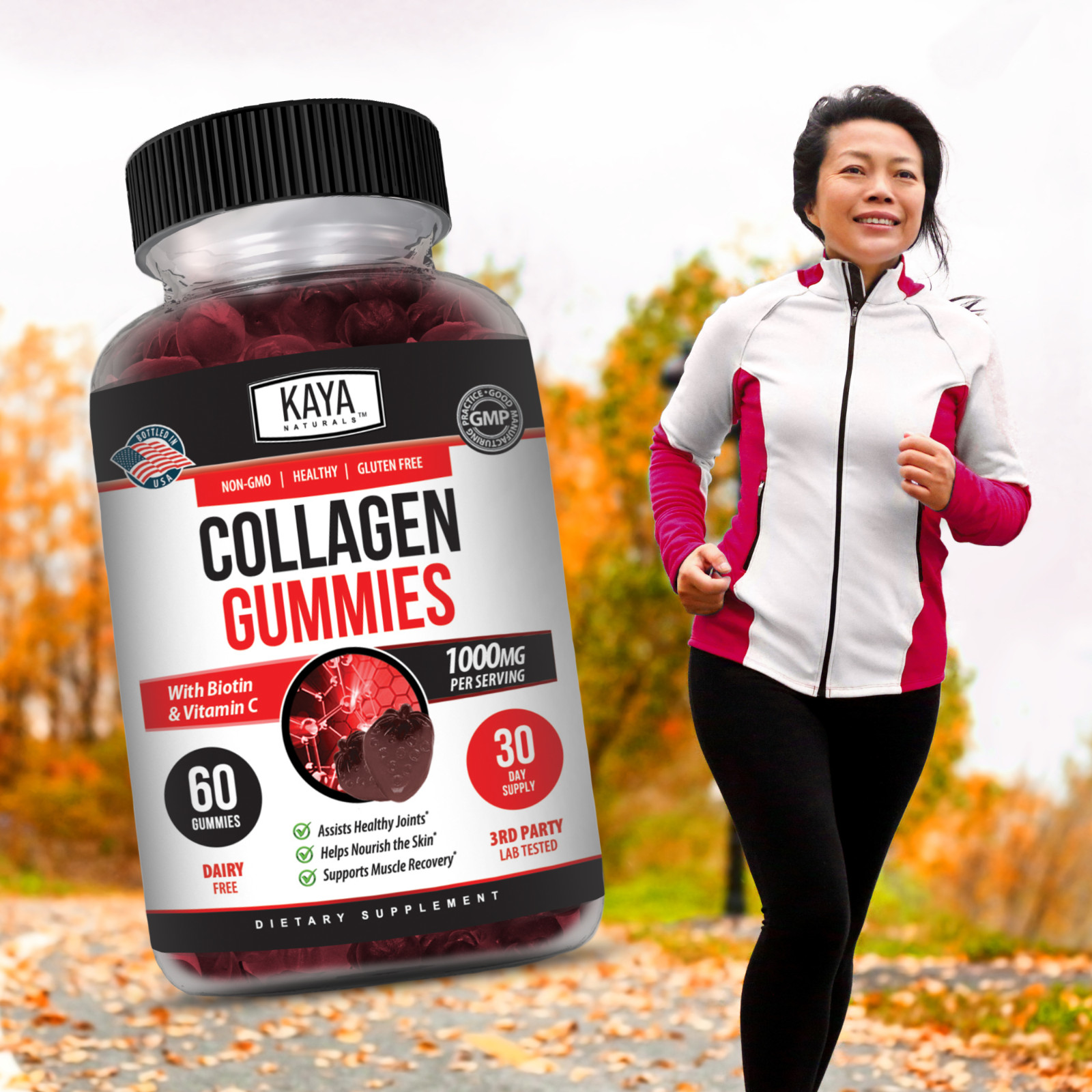 Collagen Vitamin Gummies for Hair Skin & Nails, #1 Premium Collagen Supplement