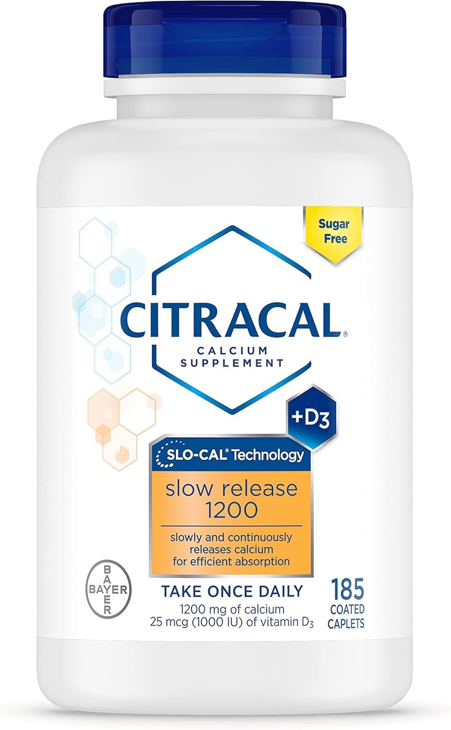 Slow Release 1200, 1200 mg Calcium Citrate and Calcium Carbonate with 25 mcg …