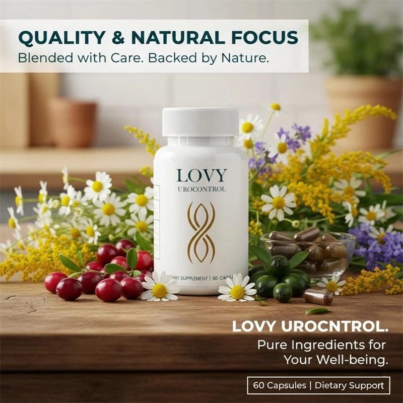 Lovy Urocontrol Capsules, Bladder Health Supplement, Maximum Strength Formula