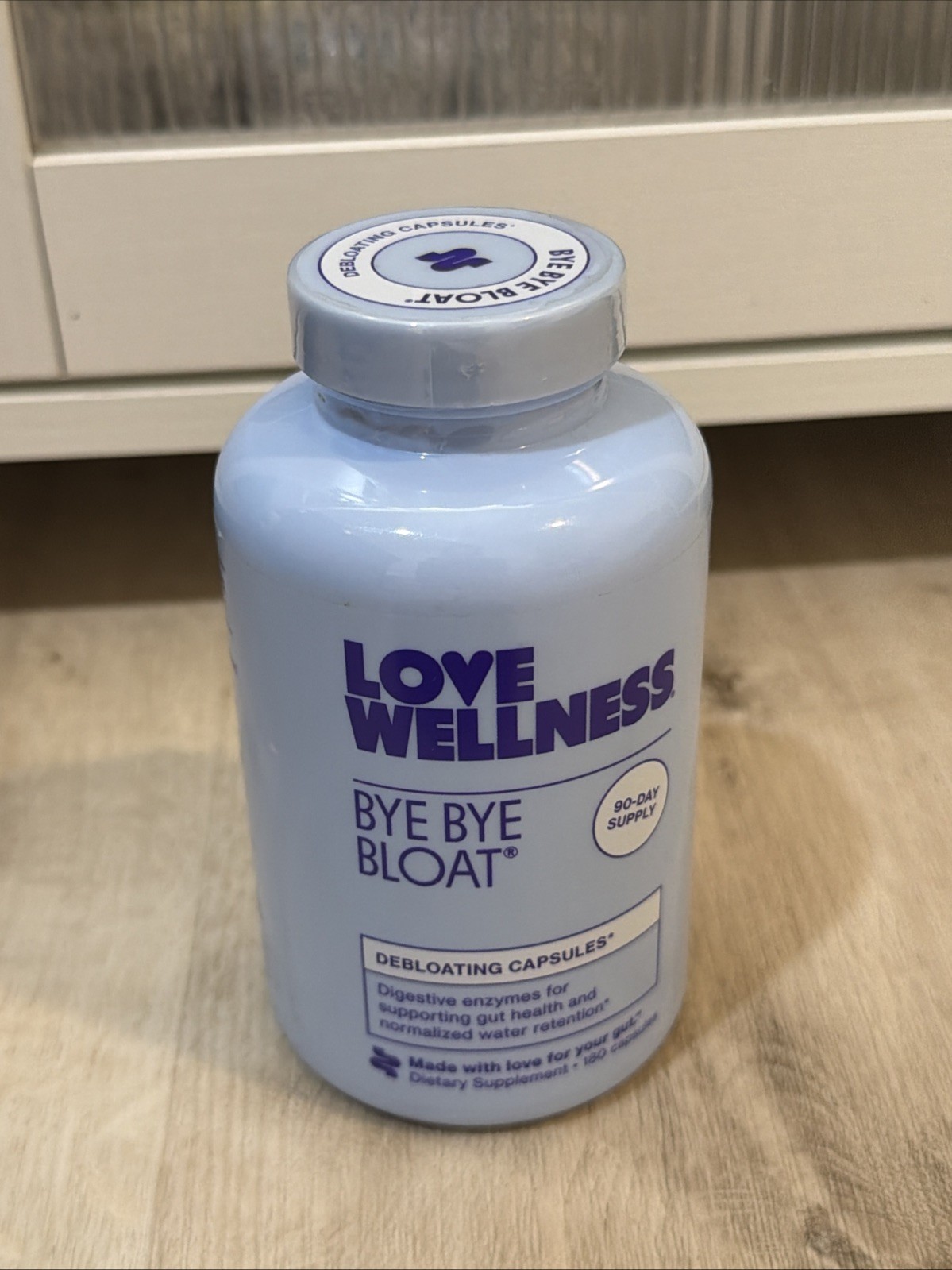Love Wellness Bye Bye Bloat Digestive Bloating Relief -180 Capsules