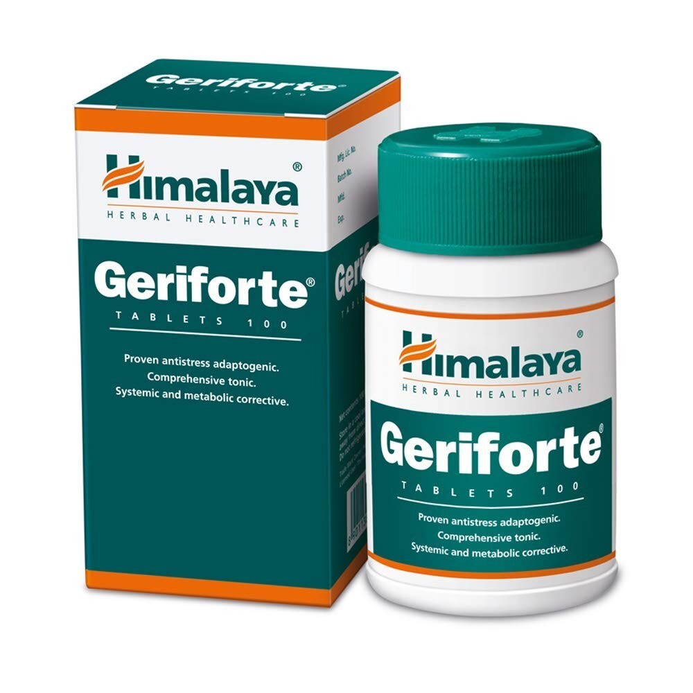 Himalaya Geriforte Tablets – 100 Count corrective physical & mental restorative