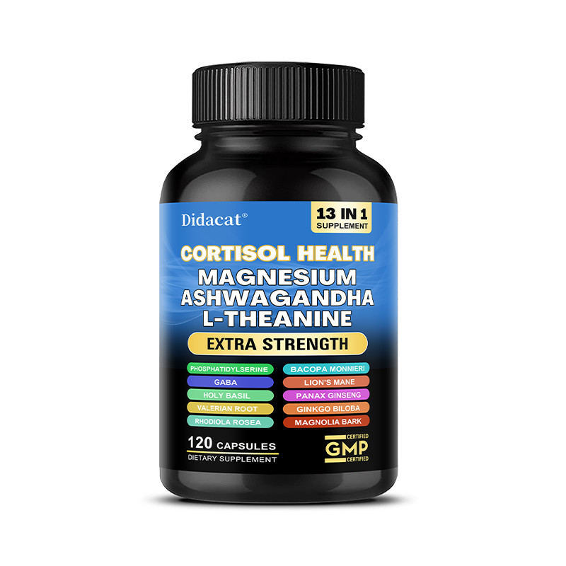 Cortisol Supplement Magnesium blend 200mg L-Theanine 150mg Ashwagandha 150mg