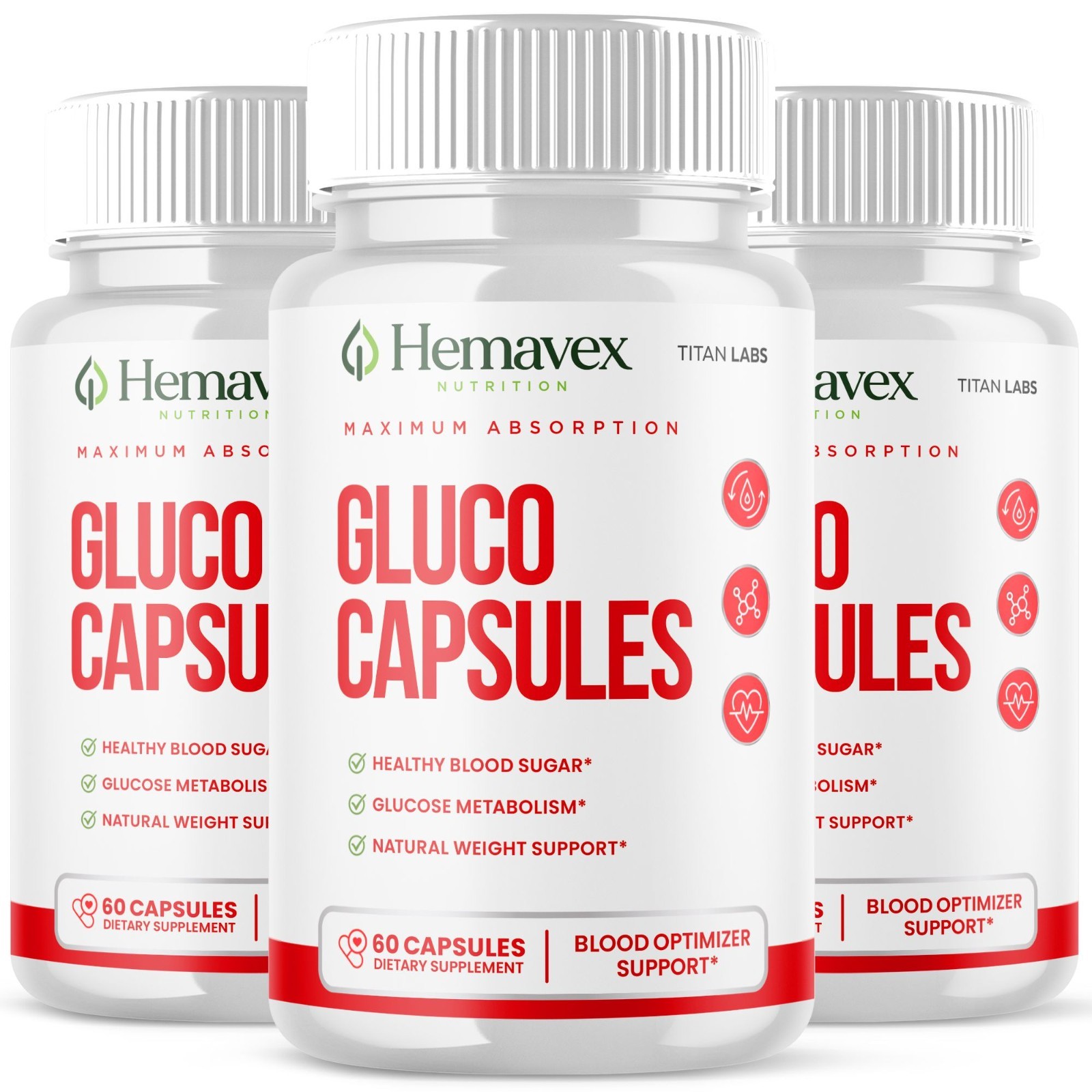 (3 Pack) Hemavex Advanced Blood Health Support Supplement Hema Vex 180 Capsules