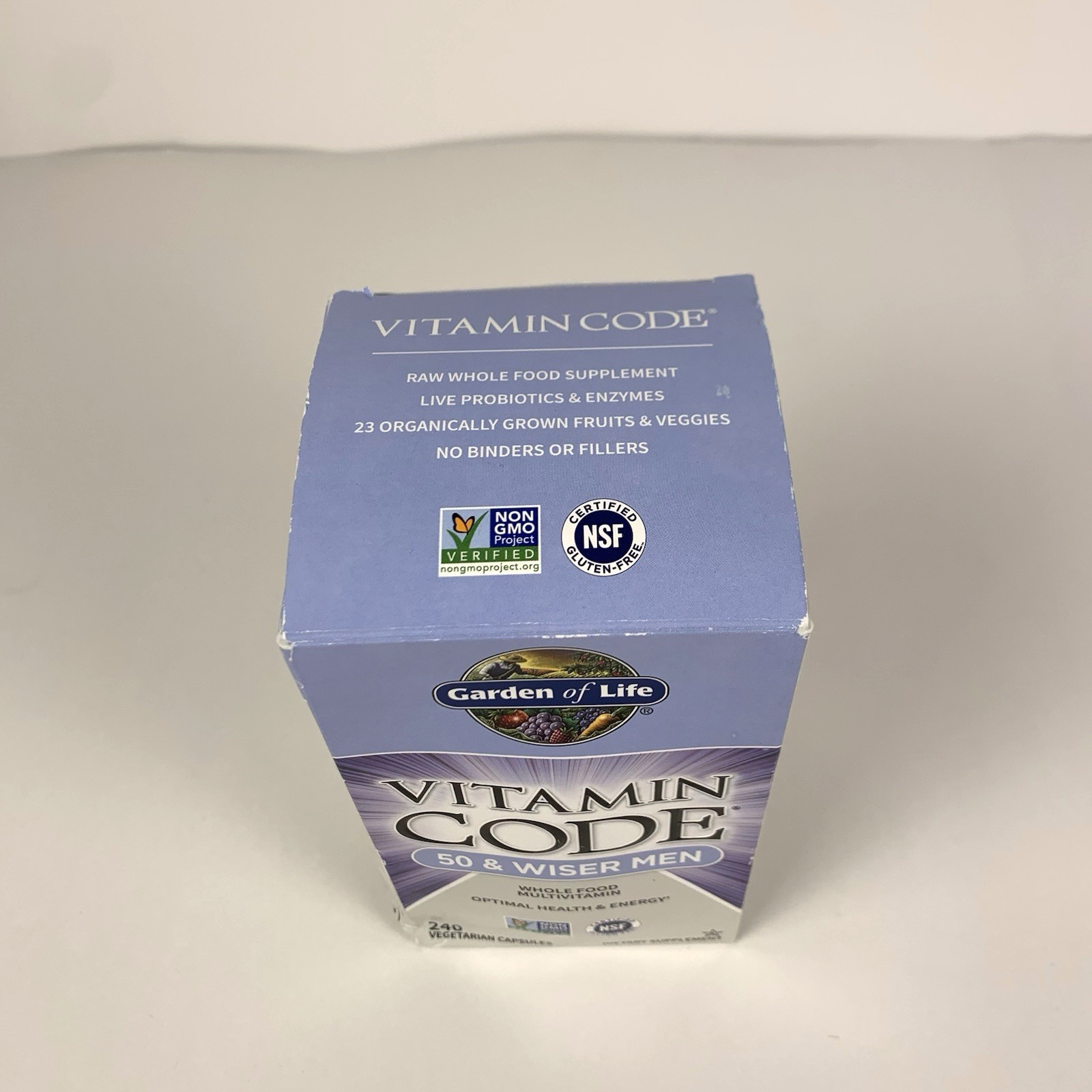 Garden of Life Vitamin Code 50 & Wiser Men Multivitamin 240ct NEW Exp. *05/2026*