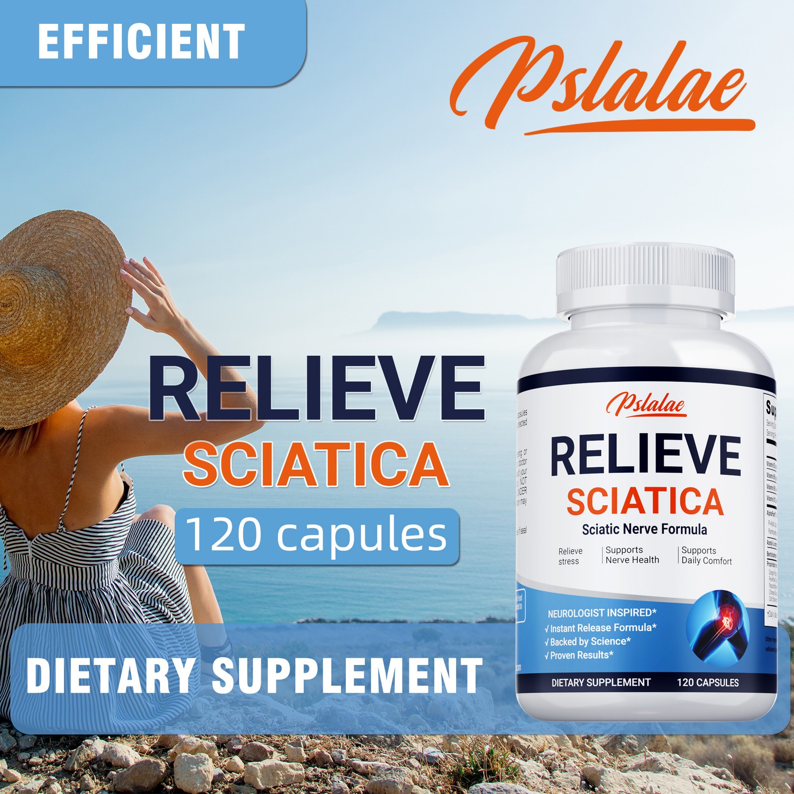 Relieve Sciatica – R-ALA – Natural Nerve Formula, Pain Relief, Anti-inflammatory