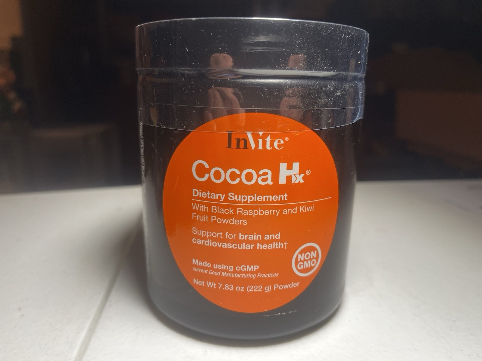 InVite Cocoa Hx Dietary Supplement Black Raspberry/Kiwi Fruit Powder 7.83 oz