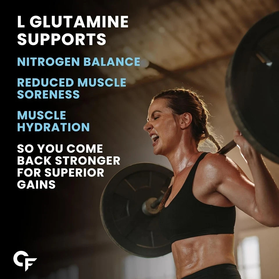 Carbamide Forte L Glutamine Supplement for Men Muscle Recovery 150gm Unflavoured