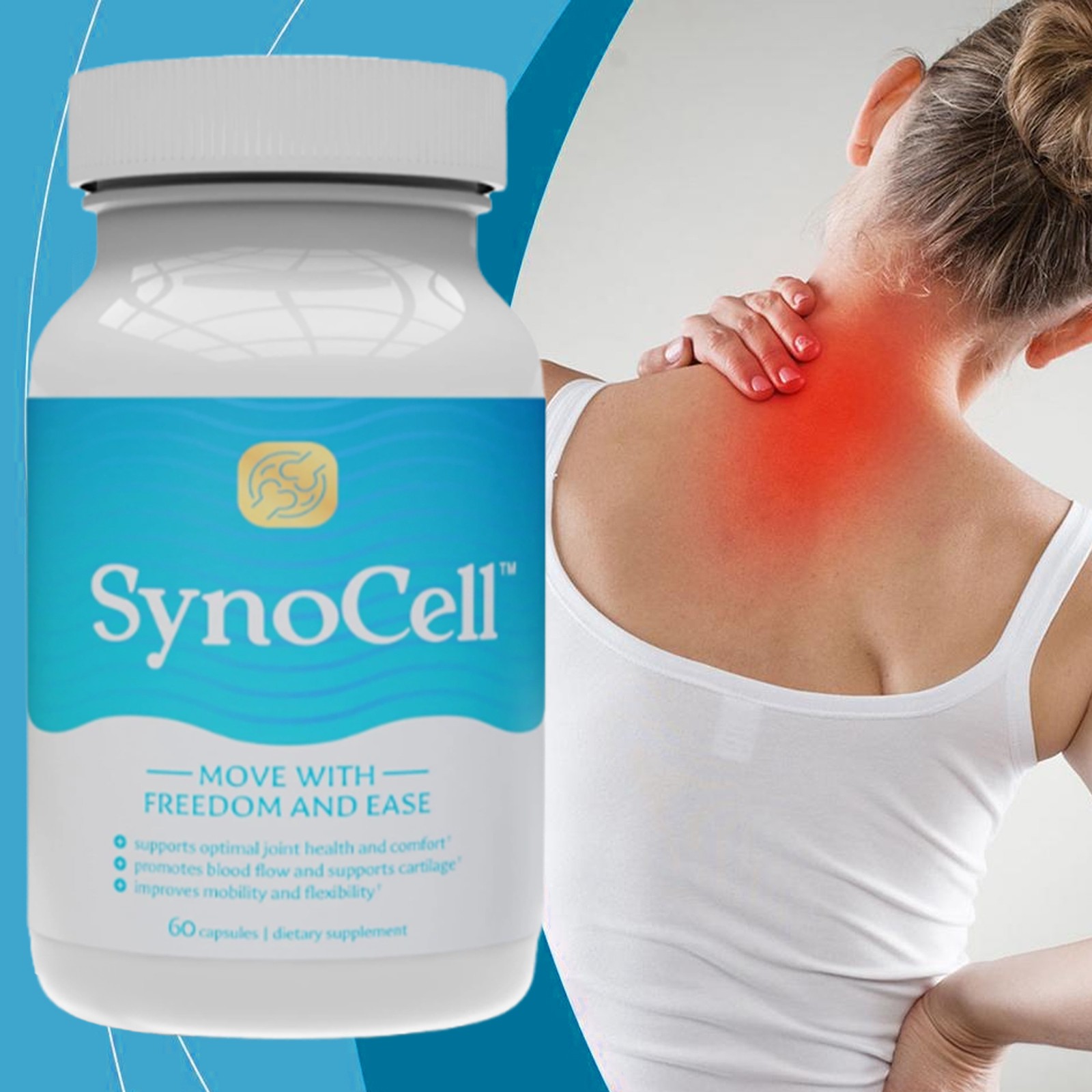 Synocell Glucosamine Chondroitin Complex Back Neck & Joint Support Supplement