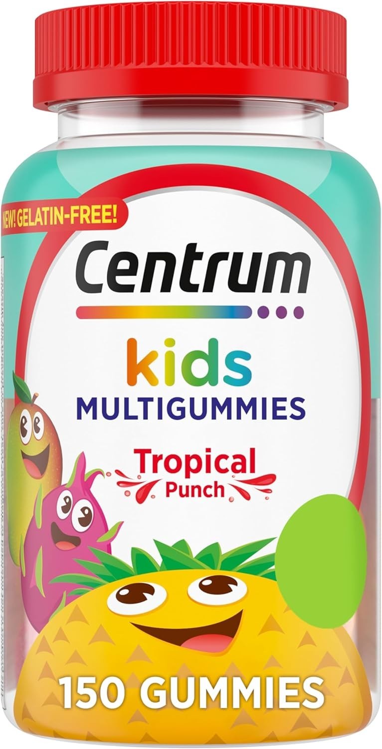 Multivitamin Gummies, Tropical Punch Flavor Made With Natural
