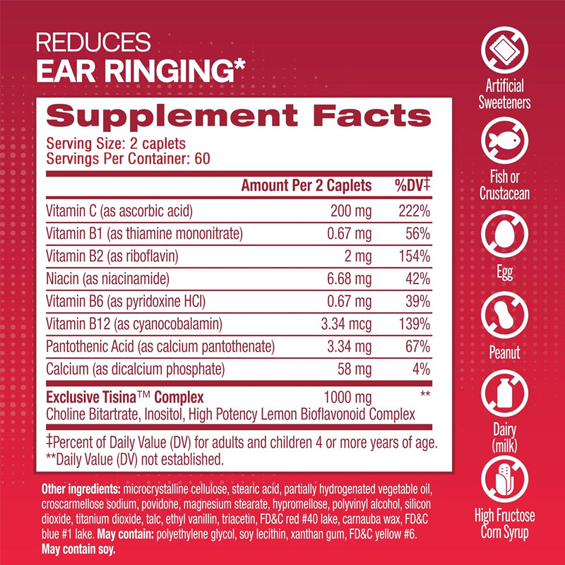 Flavonoids Capsules 1000mg – For Ear Health, Hearing Support, Healthy Eardrum