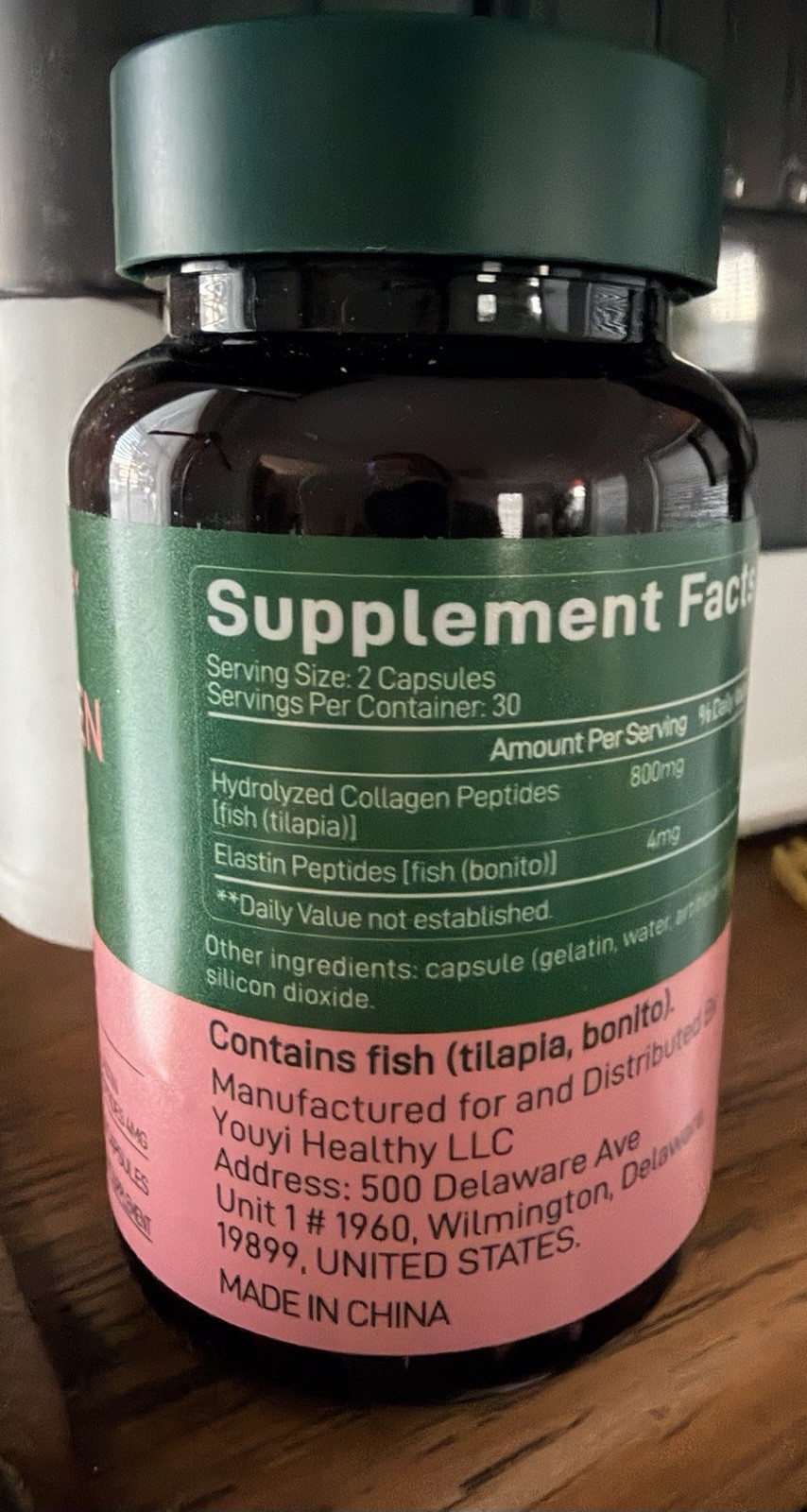Clever Energy Marine Collagen 800mg Elastin Peptides 60 Capsules Exp 06/2027 NIB