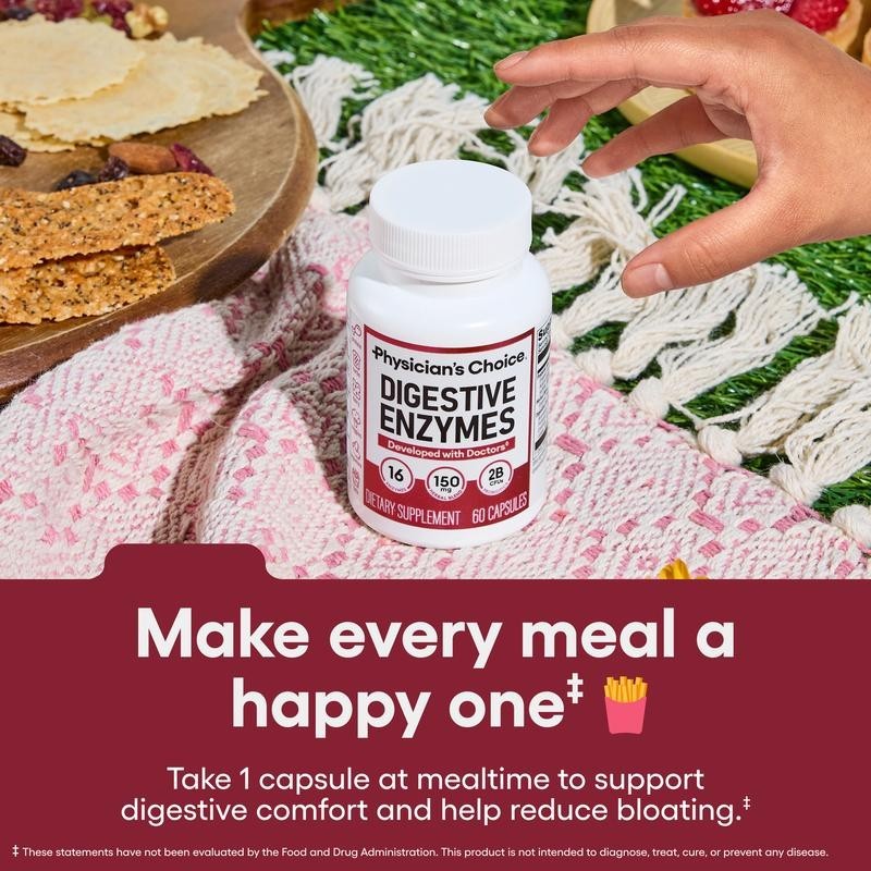 Physician’s Digestive Enzymes & CHOICE – Organic Prebiotics Enzymes Multi Pro
