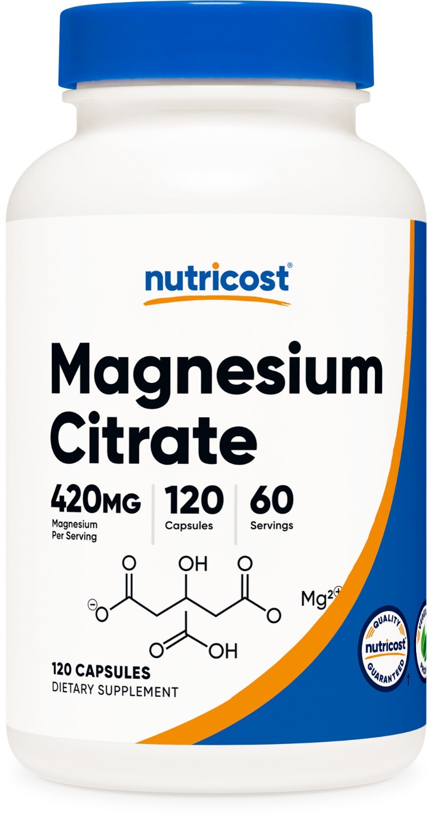 Nutricost Magnesium Citrate 120 Capsules, 420mg – Gluten Free, Non-GMO
